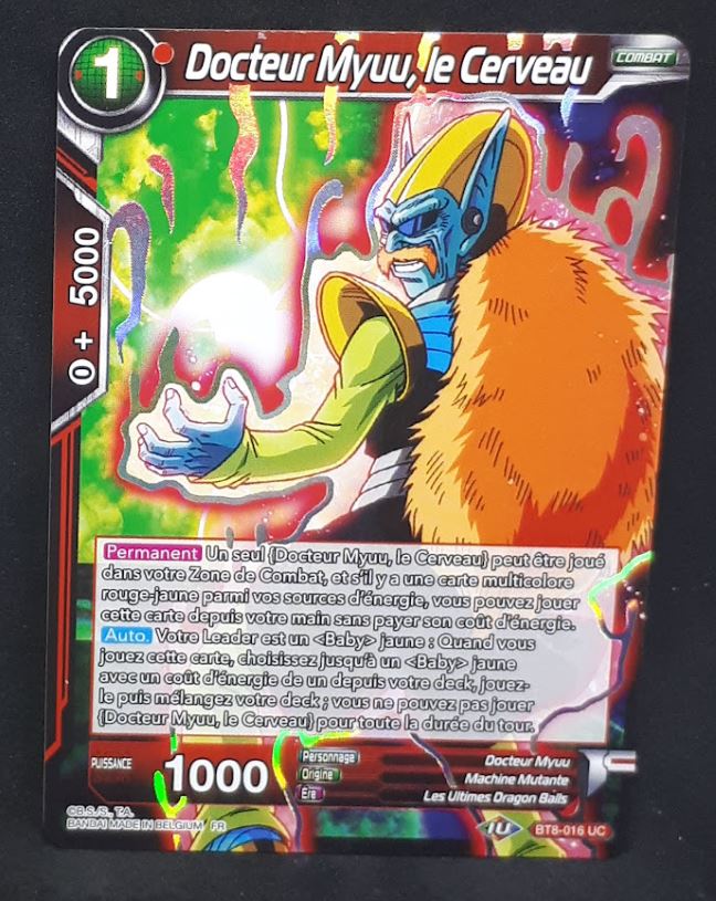 Carte Dragon Ball Super Card Game Fr Parasitic Overlord BT8-016 UC (2019) bandai docteur myuu le cerveau dbscg