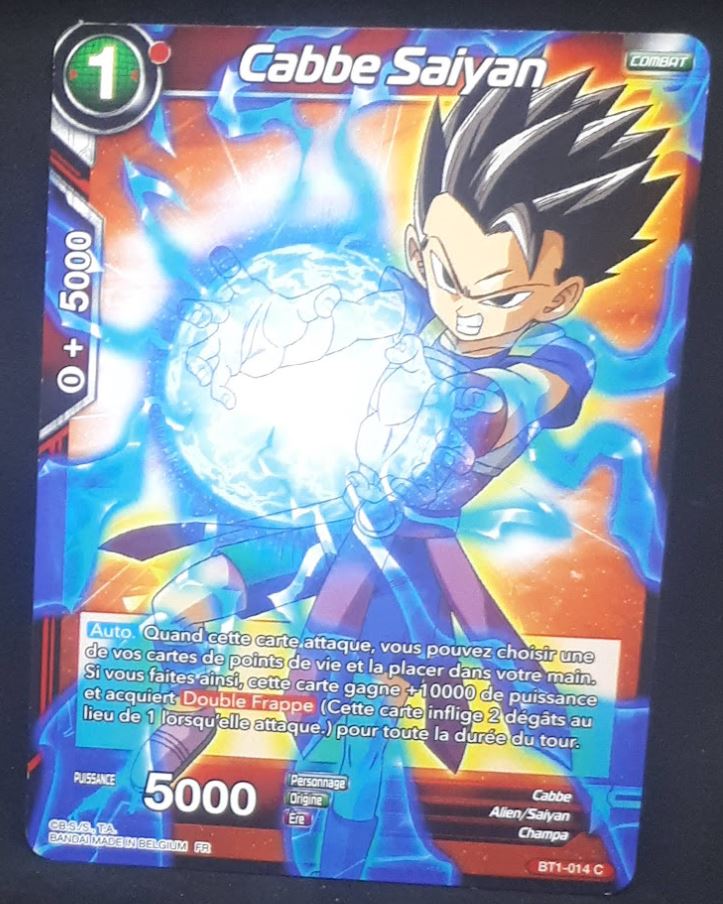 Carte Dragon Ball Super Card Game Fr Premium Pack 2 GE04 BT1-014 (2019) bandai cabbe saiyan dbscg 