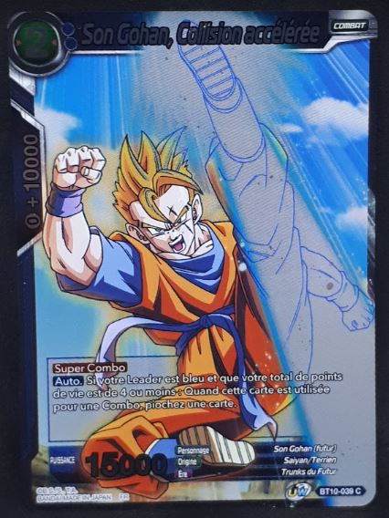 Carte Dragon Ball Super Card Game Fr Rise of the Unison Warrior BT10-039 C (2020) bandai songohan collision acceleree dbscg foil cardamehdz