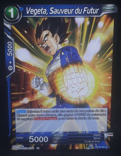 Carte Dragon Ball Super Card Game Fr Rise of the Unison Warrior BT10-041 UC (2020) bandai vegeta sauveur du futur dbscg 