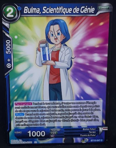 Carte Dragon Ball Super Card Game Fr Rise of the Unison Warrior BT10-047 C (2020) bandai bulma scientifique de genie dbscg cardamehdz