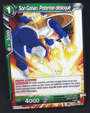 Carte Dragon Ball Super Card Game Fr Rise of the Unison Warrior BT10-067 UC (2020) bandai songohan potentiel débloqué dbscg 