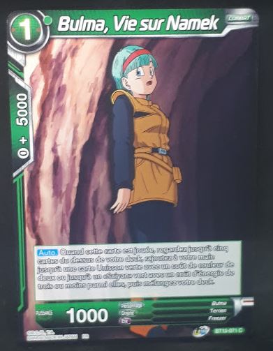 Carte Dragon Ball Super Card Game Fr Rise of the Unison Warrior BT10-071 C (2020) bandai Bulma, Vie sur Namek dbscg cardamehdz