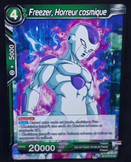 Carte Dragon Ball Super Card Game Fr Rise of the Unison Warrior BT10-072 UC (2020) bandai Freezer horreur cosmique dbscg cardamehdz