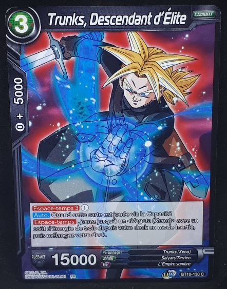 Carte Dragon Ball Super Card Game Fr Rise of the Unison Warrior BT10-130 C (2020) bandai trunks descendant d'elite dbscg cardamehdz