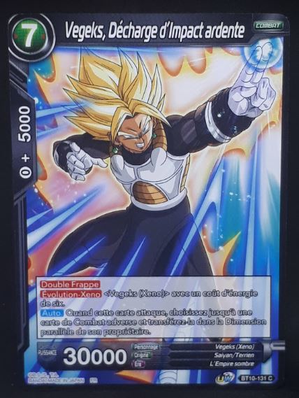 Carte Dragon Ball Super Card Game Fr Rise of the Unison Warrior BT10-131 C (2020) bandai Vegeks, Décharge d'Impact ardente dbscg cardamehdz
