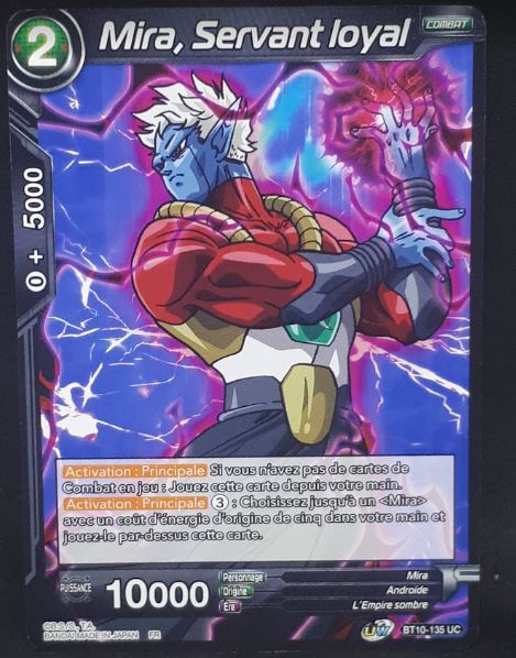 Carte Dragon Ball Super Card Game Fr Rise of the Unison Warrior BT10-135 UC (2020) bandai mira servant loyal dbscg cardamehdz