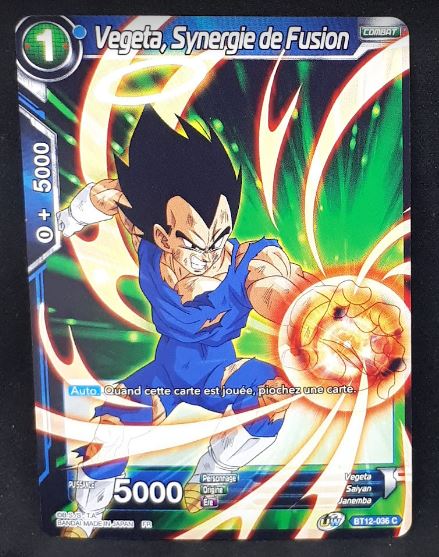 Carte Dragon Ball Super Card Game Fr Unison Warrior Series Set 03 Vicious Rejuvenation BT12-036 C (2021) bandai vegeta synergie de fusion dbscg 
