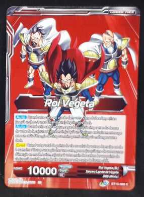 Carte Dragon Ball Super Card Game Fr Unison Warrior Series Set 04 BT13-002 C (2021) bandai roi vegeta meneur de la rebellion saiyan dbscg 
