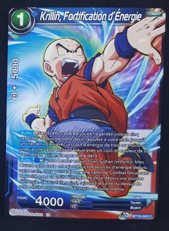 Carte Dragon Ball Super Card Game Fr Unison Warrior Series Set 04 BT13-043 C (2021) bandai krilin fortification d énergie dbscg 