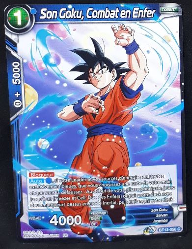 Carte Dragon Ball Super Card Game Fr Unison Warrior Series Set 04 BT13-056 C (2021) bandai songoku combat en enfer dbscg 