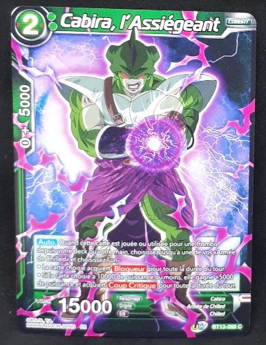 Carte Dragon Ball Super Card Game Fr Unison Warrior Series Set 04 BT13-069 C (2021) bandai cabira l assiégeant dbscg