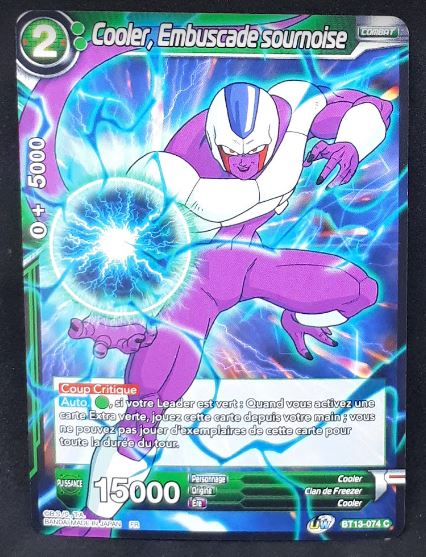 Carte Dragon Ball Super Card Game Fr Unison Warrior Series Set 04 BT13-074 C (2021) bandai cooler embuscade sournoise dbscg