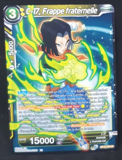 Carte Dragon Ball Super Card Game Fr Unison Warrior Series Set 04 BT13-109 UC (2021) bandai cyborg 17 frappe fraternelle dbscg 