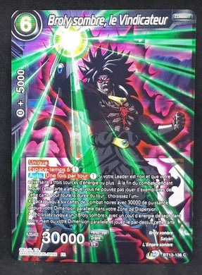 Carte Dragon Ball Super Card Game Fr Unison Warrior Series Set 04 BT13-136 C (2021) bandai broly sombre le vindicateur dbscg