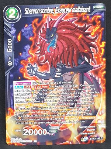 Carte Dragon Ball Super Card Game Fr Unison Warrior Series Set 04 BT13-148 UC (2021) bandai shenron sombre exauceur malfaisant dbscg