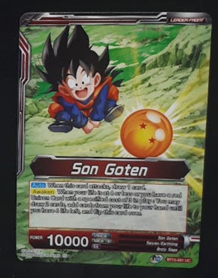 Carte Dragon Ball Super Card Game Us UWS Boost Saiyan Showdown BT15-001 UC bandai songoten dbscg cardamehdz 