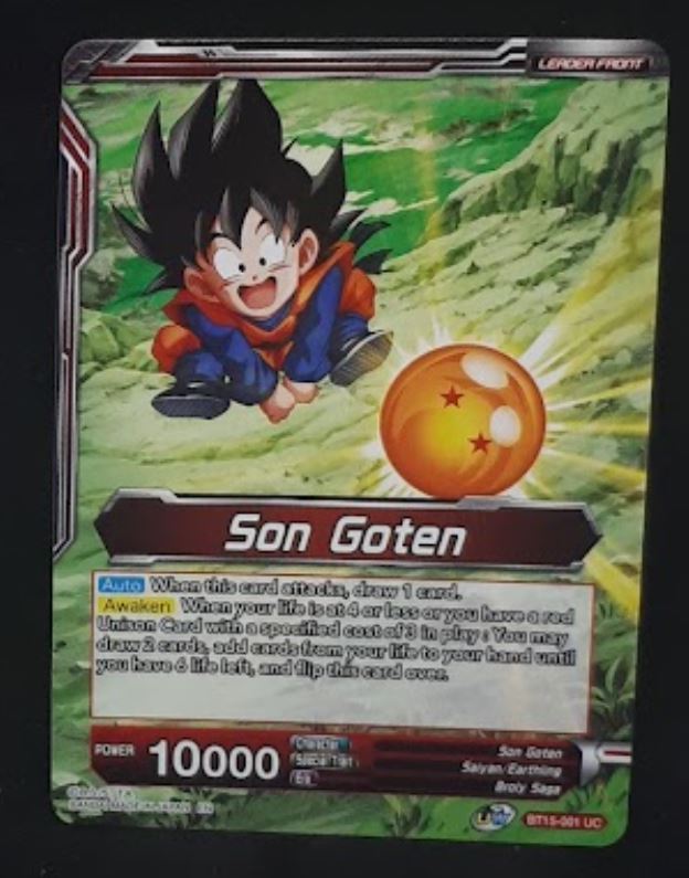 Carte Dragon Ball Super Card Game Us UWS Boost Saiyan Showdown BT15-001 UC bandai songoten dbscg cardamehdz 