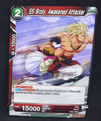 Carte Dragon Ball Super Card Game Us UWS Boost Saiyan Showdown BT15-021 UC bandai ss broly awakened attacker dbscg