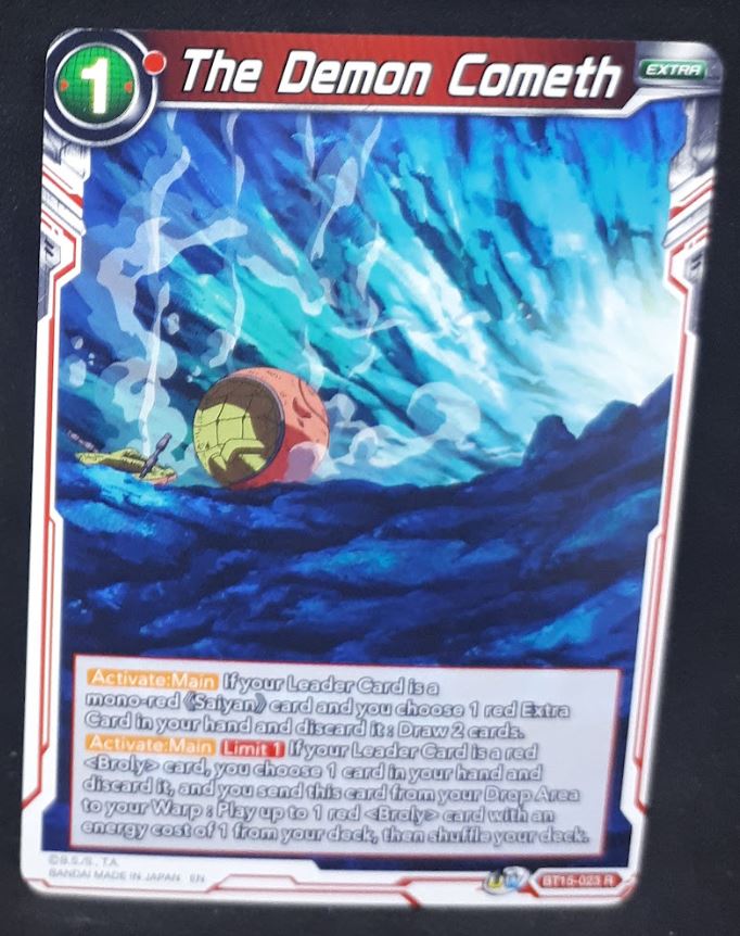Carte Dragon Ball Super Card Game Us UWS Boost Saiyan Showdown BT15-023 R bandai the demon cometh dbscg cardamehdz 