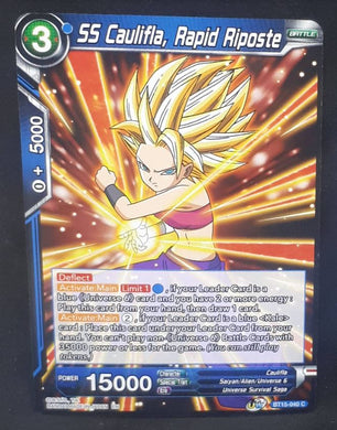 Carte Dragon Ball Super Card Game Us UWS Boost Saiyan Showdown BT15-040 UC bandai ss caulifla rapid riposte dbscg