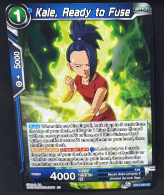 Carte Dragon Ball Super Card Game Us UWS Boost Saiyan Showdown BT15-044 UC bandai kale ready to fuse dbscg cardamehdz