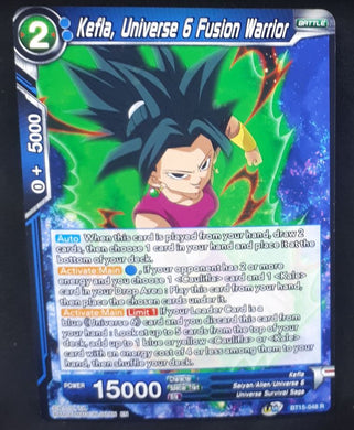 Carte Dragon Ball Super Card Game Us UWS Boost Saiyan Showdown BT15-048 R bandai kefla universe 6 fusion warrior dbscg cardamehdz 