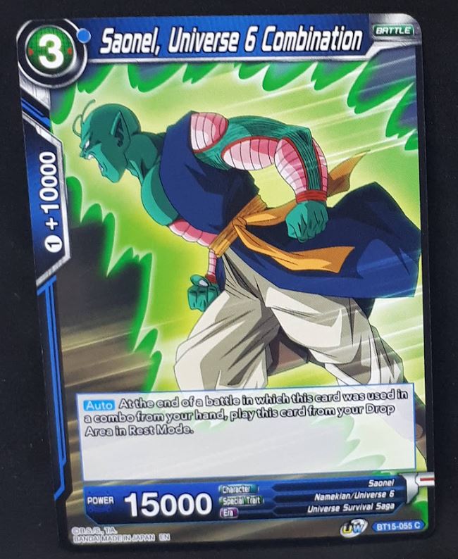 Carte Dragon Ball Super Card Game Us UWS Boost Saiyan Showdown BT15-055 C bandai saonel universe 6 combination dbscg