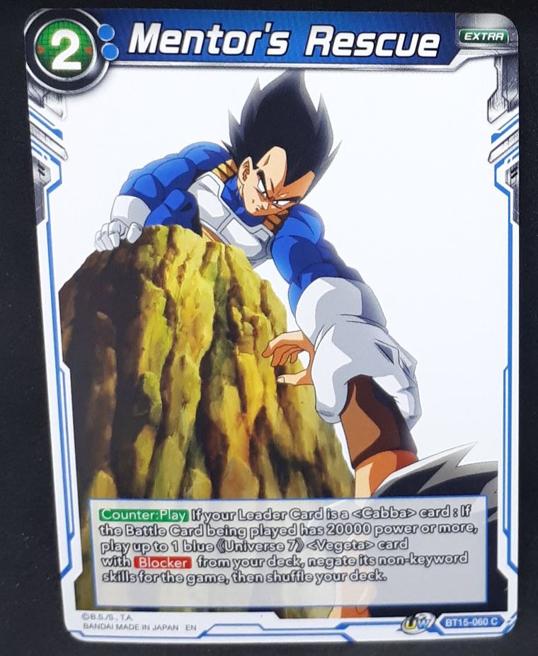 Carte Dragon Ball Super Card Game Us UWS Boost Saiyan Showdown BT15-060 C bandai mentor's rescue vegeta cabbe dbscg 