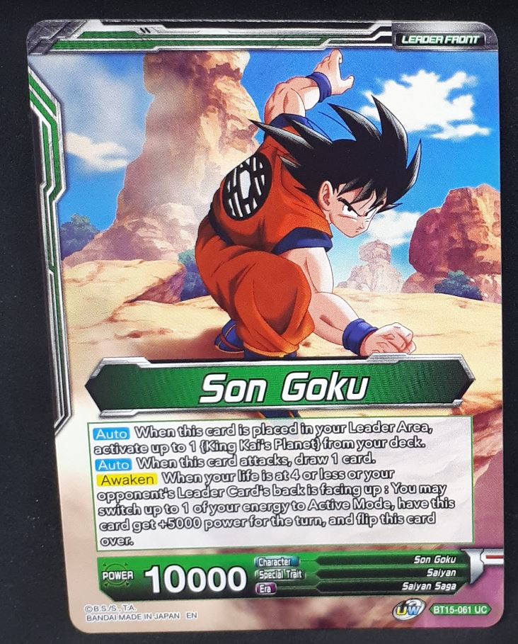 Carte Dragon Ball Super Card Game Us UWS Boost Saiyan Showdown BT15-061 UC bandai songoku dbscg
