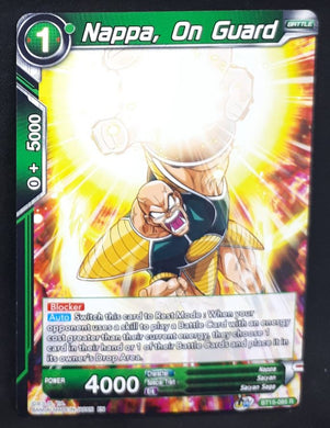 Carte Dragon Ball Super Card Game Us UWS Boost Saiyan Showdown BT15-085 R bandai nappa on guard dbscg