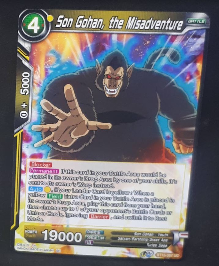 Carte Dragon Ball Super Card Game Us UWS Boost Saiyan Showdown BT15-097 UC bandai songohan the misadventure dbscg