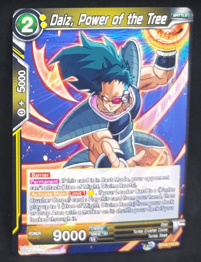 Carte Dragon Ball Super Card Game Us UWS Boost Saiyan Showdown BT15-110 R bandai daiz power of the tree dbscg cardamehdz 