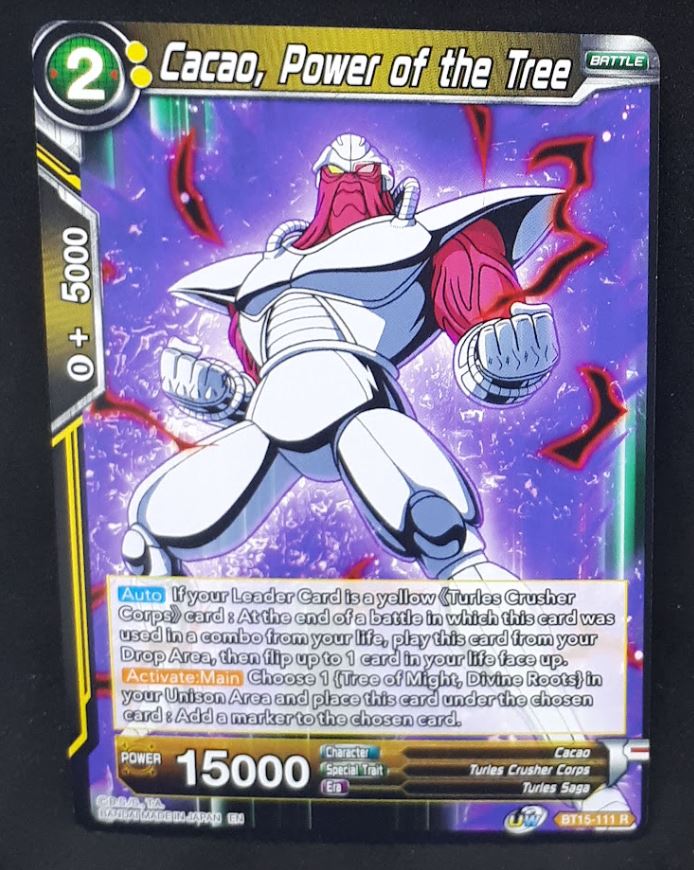 Carte Dragon Ball Super Card Game Us UWS Boost Saiyan Showdown BT15-111 R bandai cacao power of the tree dbscg