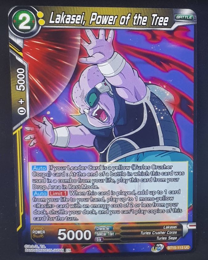 Carte Dragon Ball Super Card Game Us UWS Boost Saiyan Showdown BT15-113 UC bandai lakasei power of the tree dbscg cardamehdz 