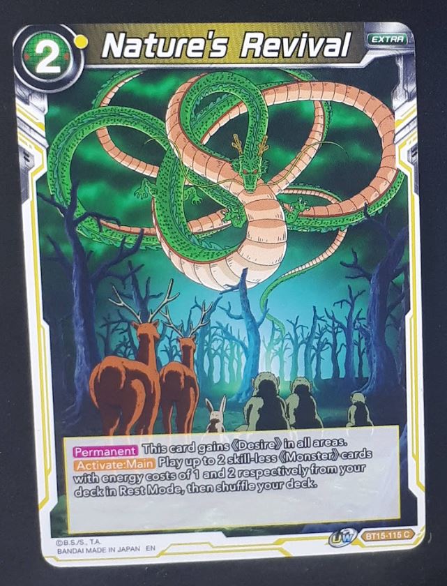 Carte Dragon Ball Super Card Game Us UWS Boost Saiyan Showdown BT15-115 C bandai nature s revival dbscg