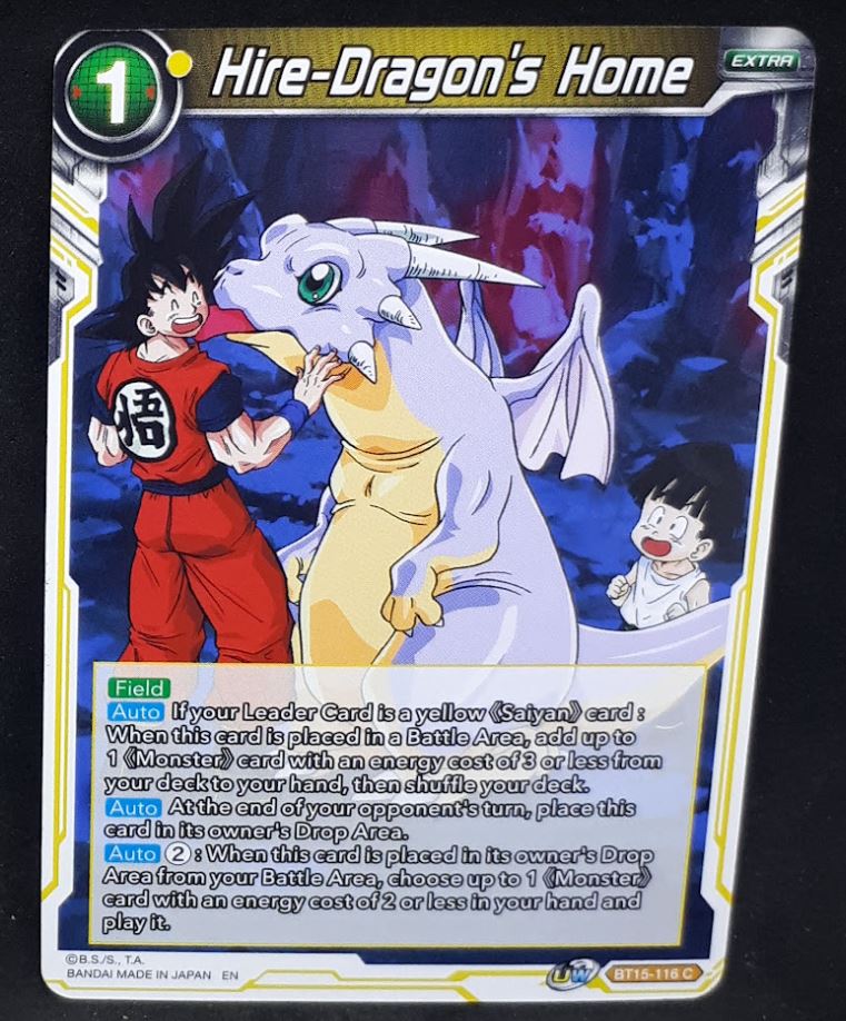 Carte Dragon Ball Super Card Game Us UWS Boost Saiyan Showdown BT15-116 C bandai hire dragon s home dbscg 