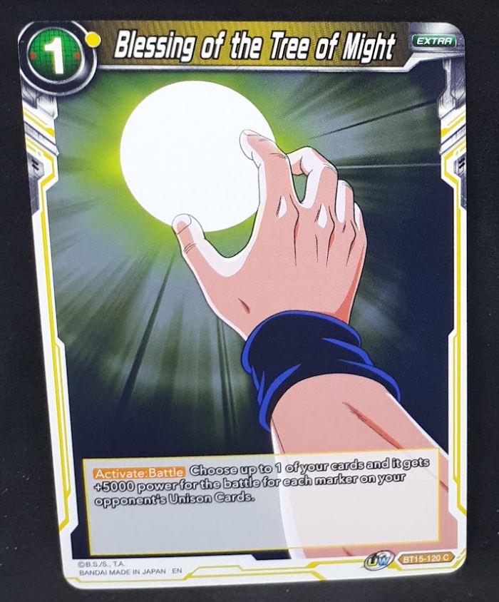Carte Dragon Ball Super Card Game Us UWS Boost Saiyan Showdown BT15-120 UC bandai blessing of the tree of might dbscg