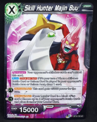 Carte Dragon Ball Super Card Game Us UWS Boost Saiyan Showdown BT15-122 UC bandai skill hunter majin buu dbscg 