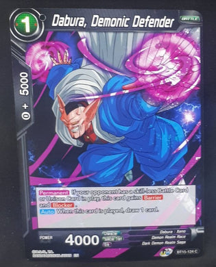 Carte Dragon Ball Super Card Game Us UWS Boost Saiyan Showdown BT15-124 C bandai dabura demonic defender dbscg