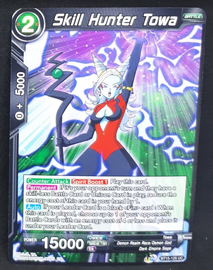 Carte Dragon Ball Super Card Game Us UWS Boost Saiyan Showdown BT15-125 UC bandai skill hunter towa dbscg