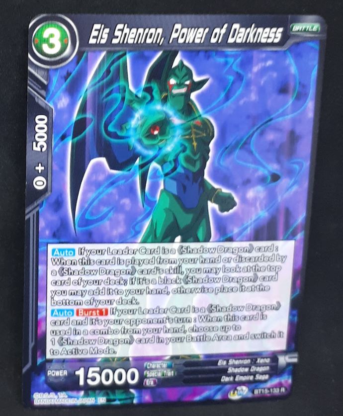 Carte Dragon Ball Super Card Game Us UWS Boost Saiyan Showdown BT15-133 R bandai els shenron power of darkness dbscg