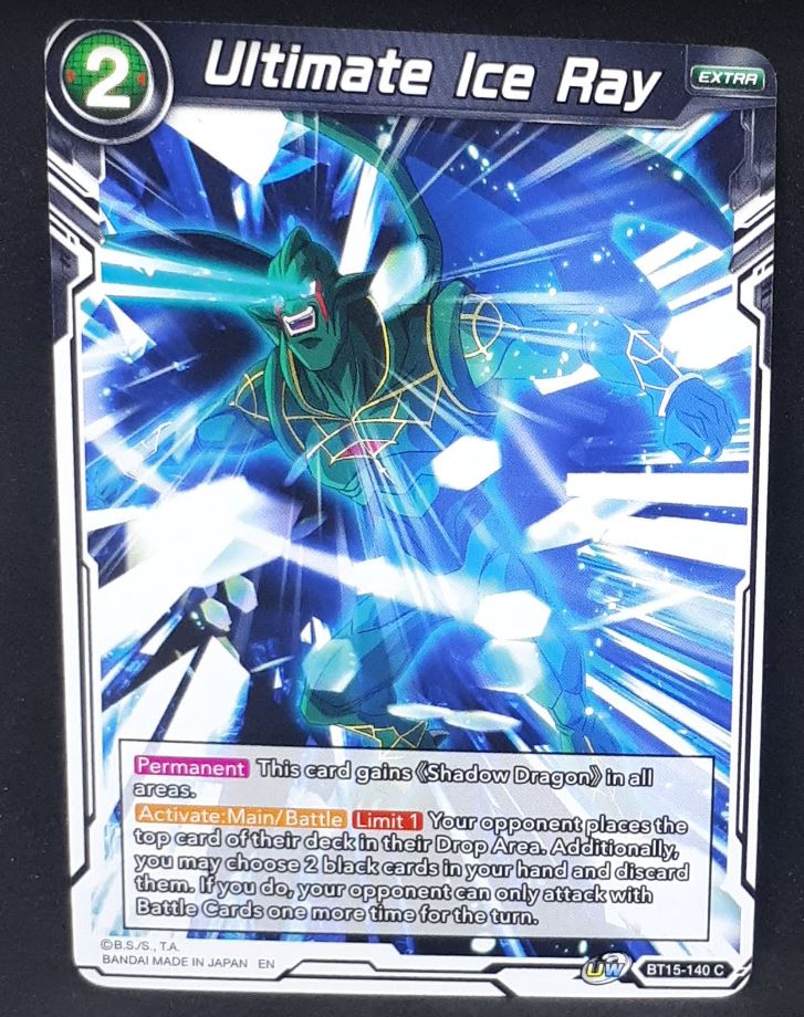 Carte Dragon Ball Super Card Game Us UWS Boost Saiyan Showdown BT15-140 C bandai ultimate ice ray dbscg cardamehdz