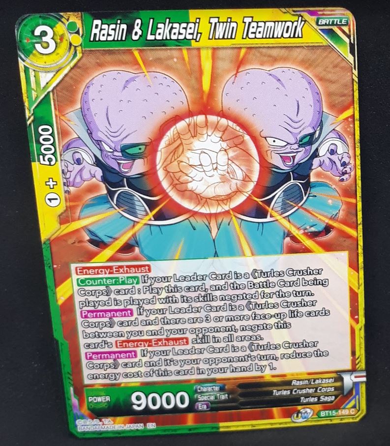 Carte Dragon Ball Super Card Game Us UWS Boost Saiyan Showdown BT15-149 C bandai rasin & lakasei twin teamwork dbscg 