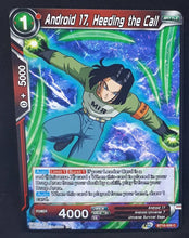 Charger l&#39;image dans la galerie, Carte Dragon Ball Super Card Game Us Unison Warrior Series Boost Set 7 BT16-009 C (2022) bandai android 17 heeding the call dbscg