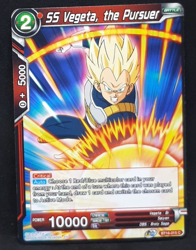 Carte Dragon Ball Super Card Game Us Unison Warrior Series Boost Set 7 BT16-015 C (2022) bandai ss vegeta the pursuer dbscg