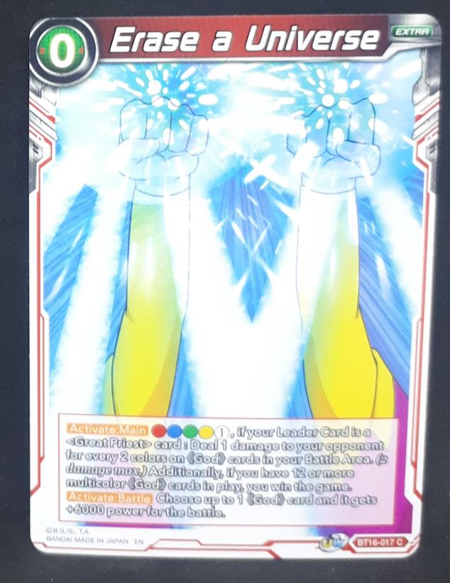 Carte Dragon Ball Super Card Game Us Unison Warrior Series Boost Set 7 BT16-017 C (2022) bandai erase a universe dbscg