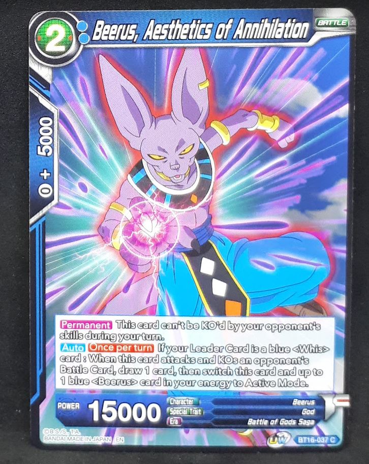 Carte Dragon Ball Super Card Game Us Unison Warrior Series Boost Set 7 BT16-037 C (2022) bandai beerus aesthetics of annihilation dbscg 