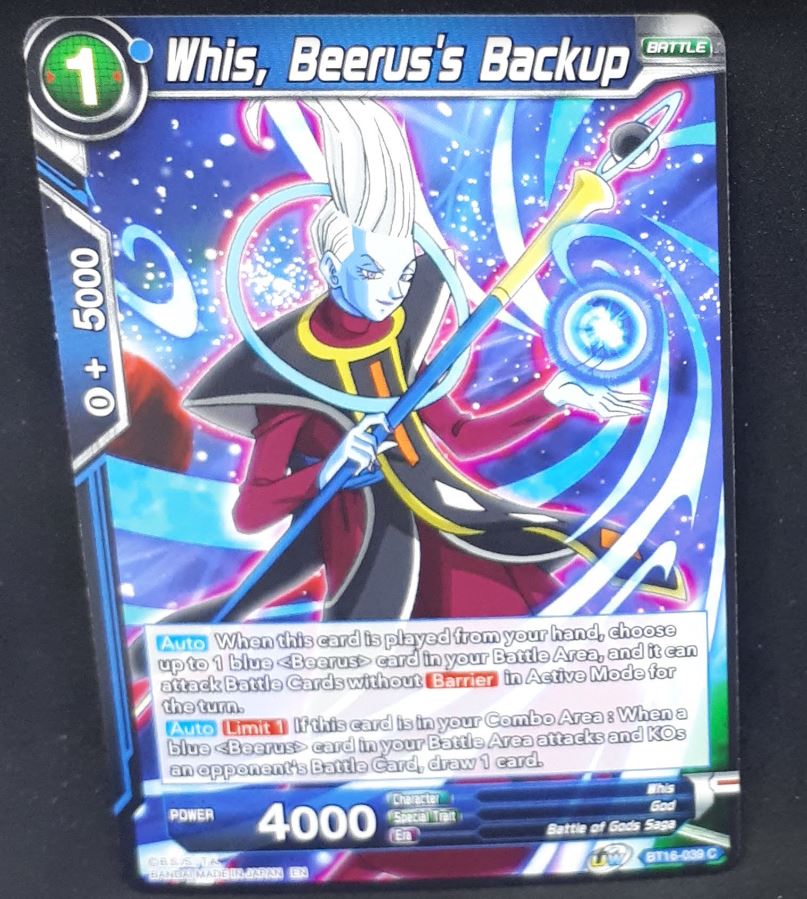 Carte Dragon Ball Super Card Game Us Unison Warrior Series Boost Set 7 BT16-039 C (2022) bandai whis beerus's backup dbscg cardamehdz 