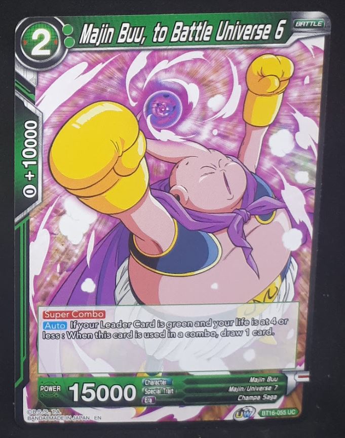 Carte Dragon Ball Super Card Game Us Unison Warrior Series Boost Set 7 BT16-055 UC (2022) bandai majin buu to battle universe 6 dbscg 